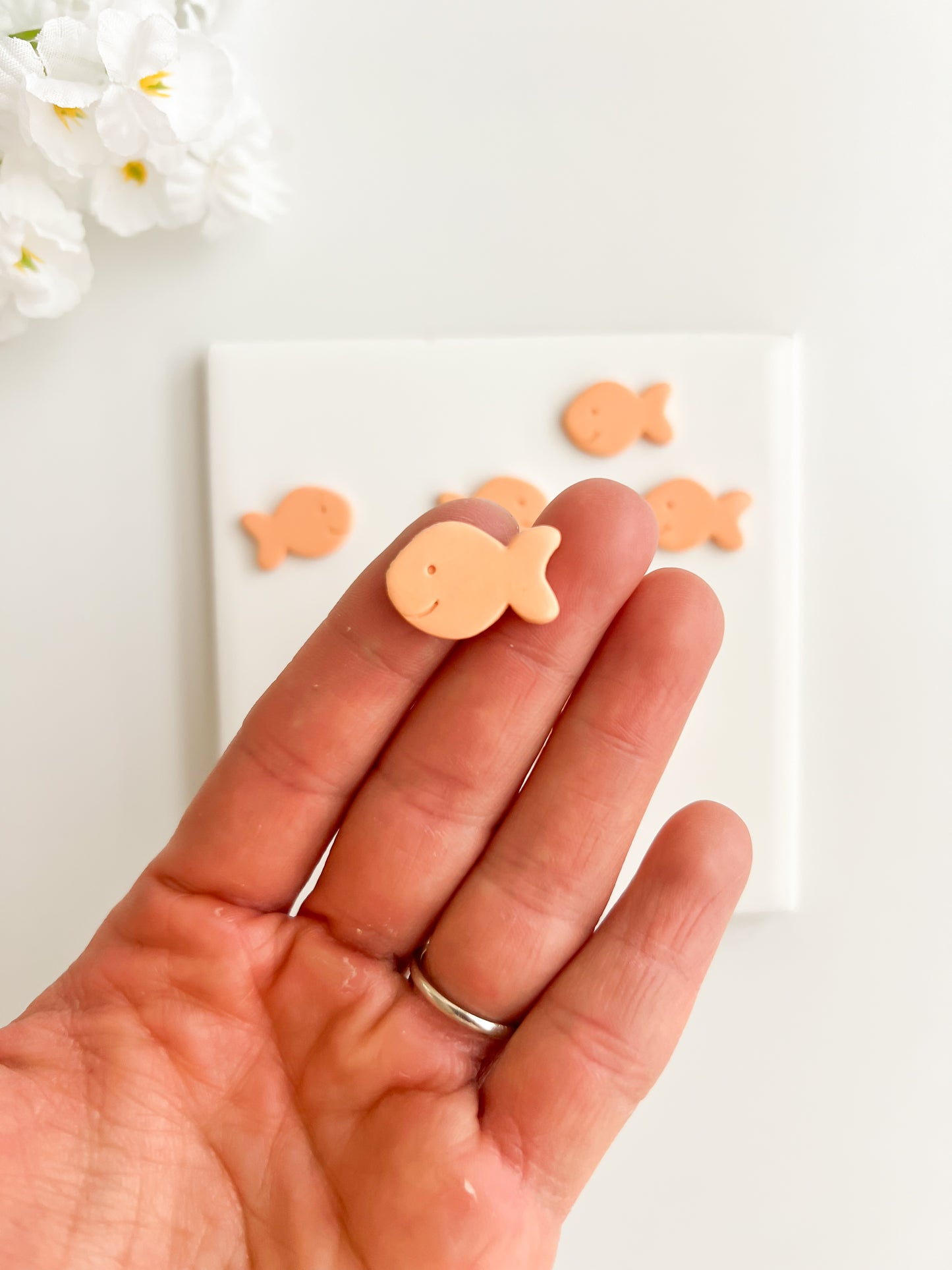 Goldfish Cracker Clay Cutter | Goldfish Cracker Polymer Clay Cutter for DIY Snack Earrings Cute Food-Themed Jewelry and Handmade Fun Accessories