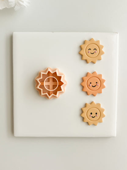 Sun No. 3 Clay Cutter | Sun No. 3 Polymer Clay Cutter for DIY Celestial Earrings Summer Jewelry and Handmade Sunshine Accessories