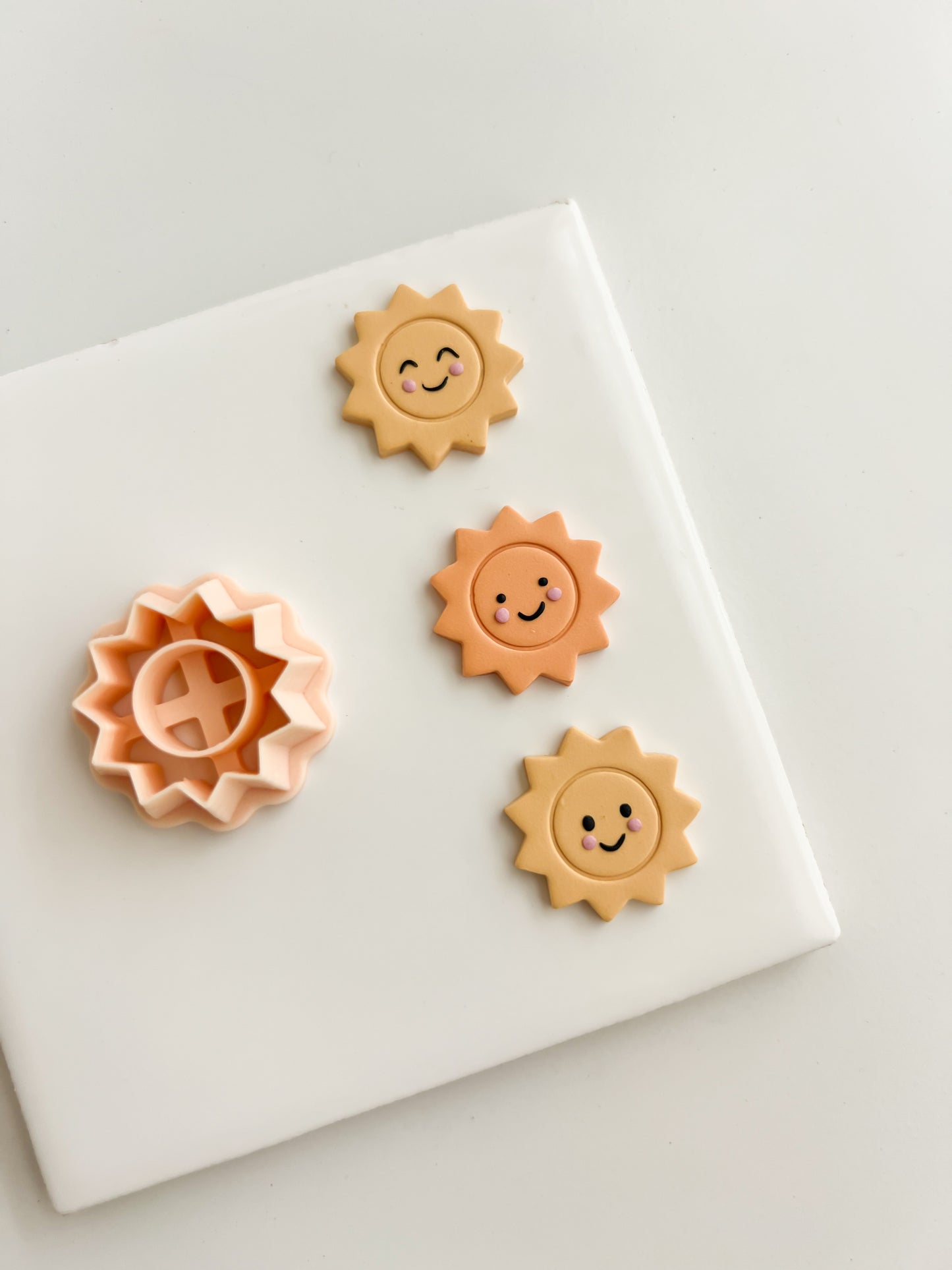 Sun No. 3 Clay Cutter | Sun No. 3 Polymer Clay Cutter for DIY Celestial Earrings Summer Jewelry and Handmade Sunshine Accessories