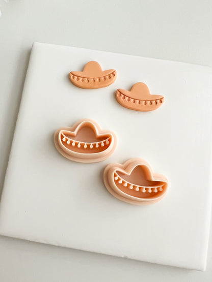 Sombrero Hat Clay Cutter | Sombrero Hat Polymer Clay Cutter for DIY Fiesta Earrings Mexican-Themed Jewelry and Handmade Celebration Accessories