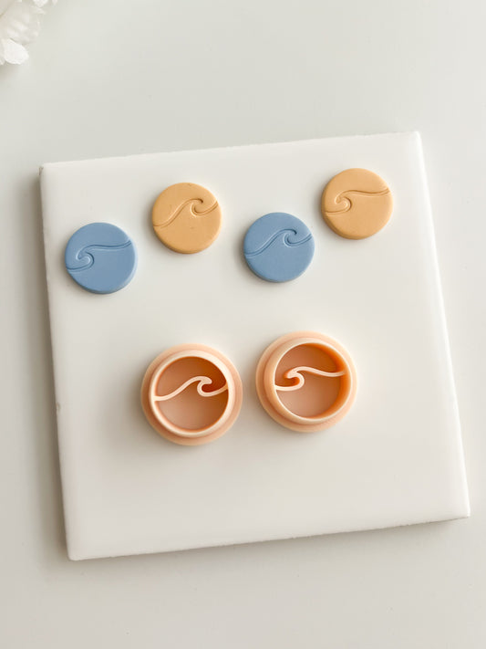 Wave Clay Cutter | Wave Polymer Clay Cutter for DIY Beach Earrings Ocean-Themed Jewelry and Handmade Summer Accessories