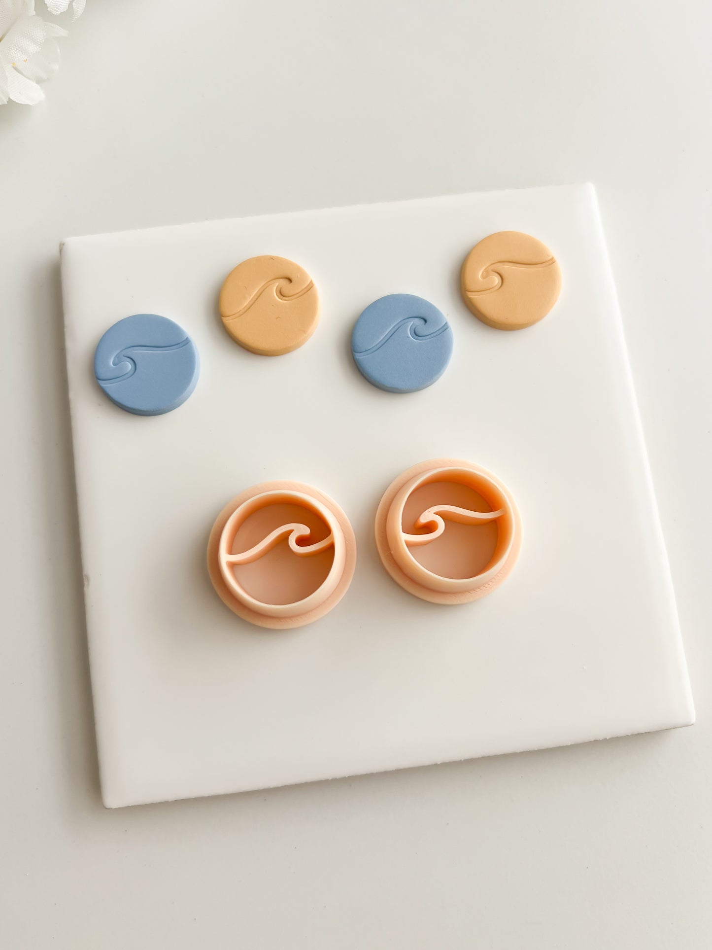 Wave Clay Cutter | Wave Polymer Clay Cutter for DIY Beach Earrings Ocean-Themed Jewelry and Handmade Summer Accessories