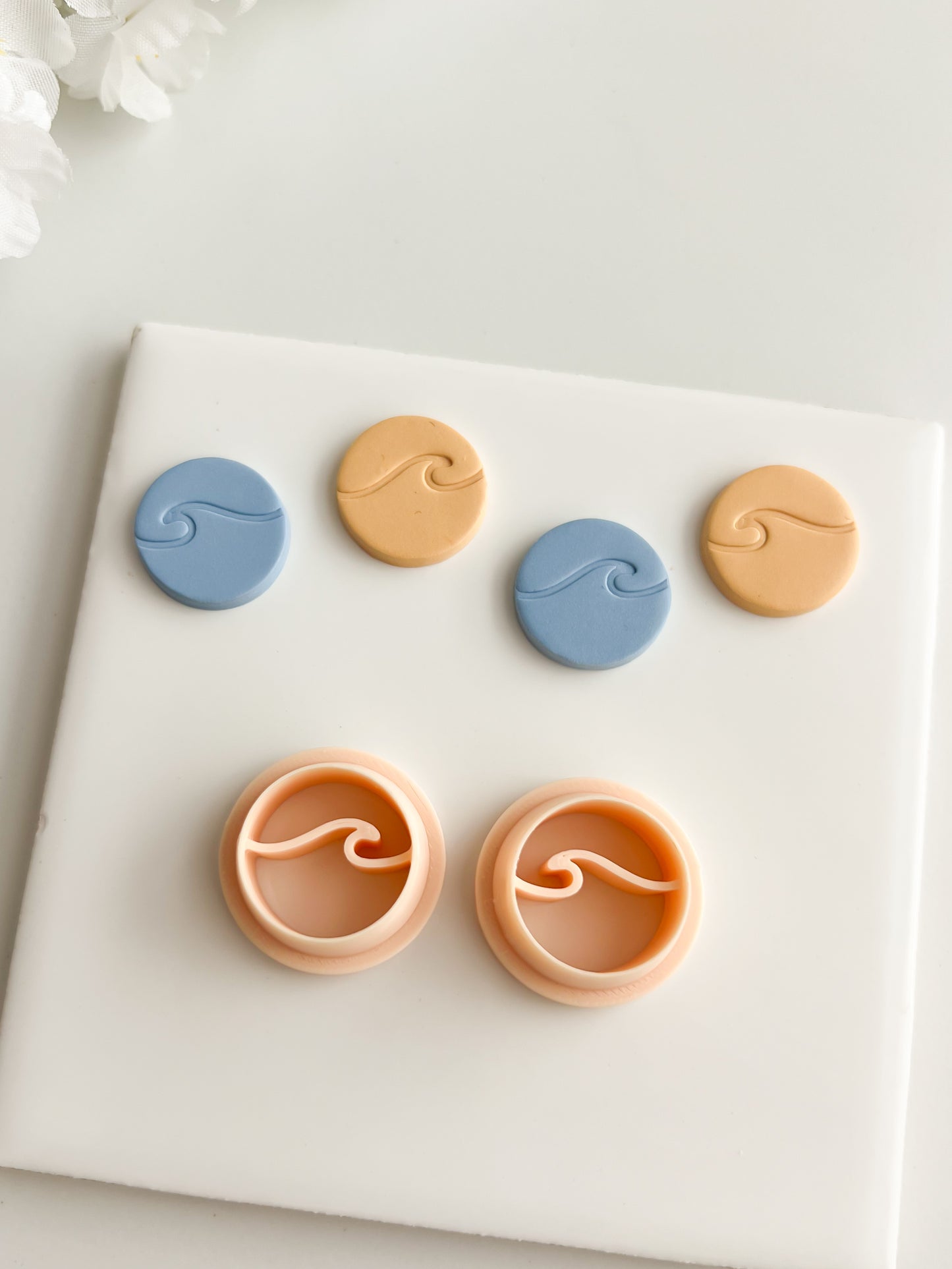 Wave Clay Cutter | Wave Polymer Clay Cutter for DIY Beach Earrings Ocean-Themed Jewelry and Handmade Summer Accessories