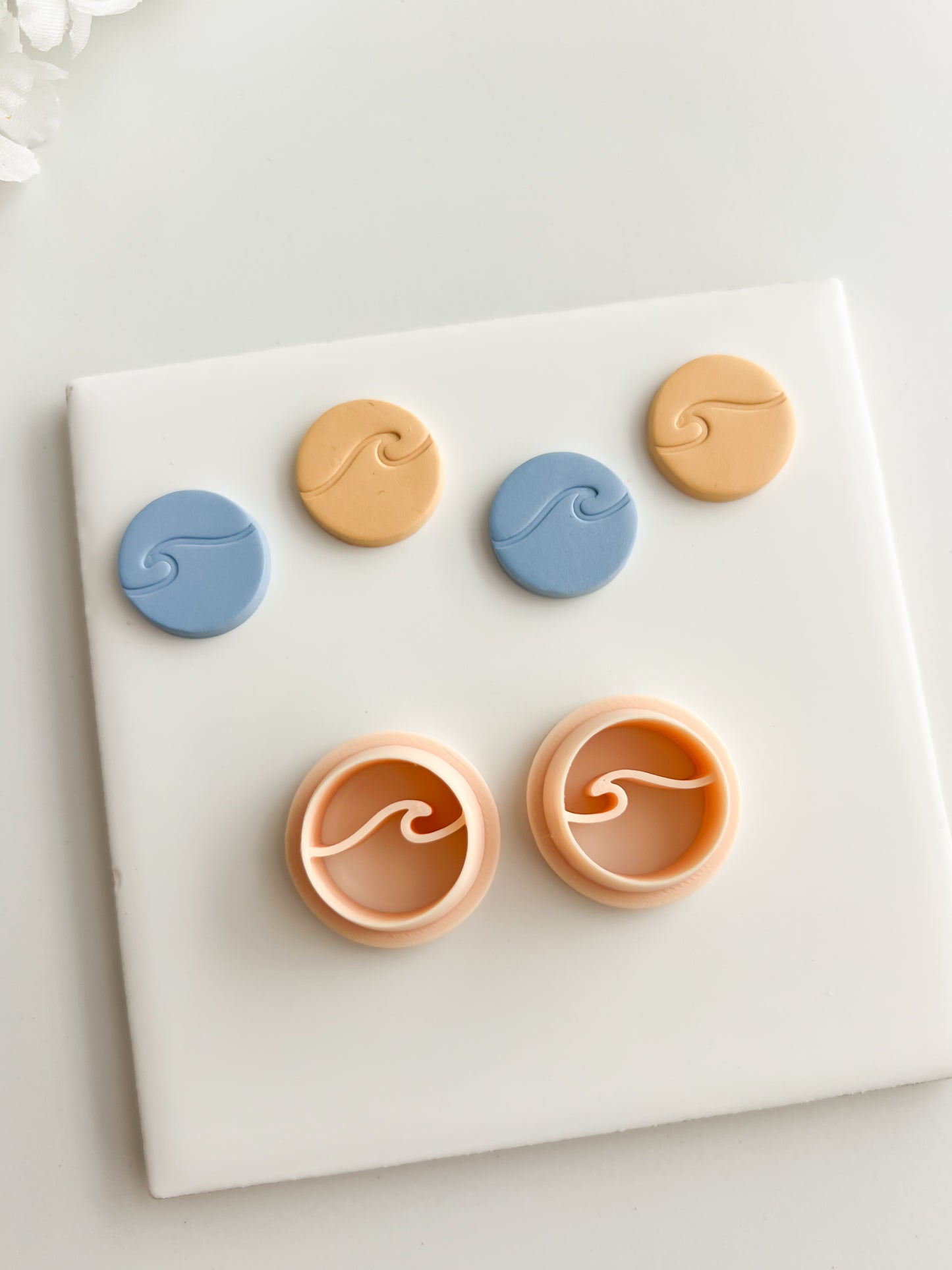 Wave Clay Cutter | Wave Polymer Clay Cutter for DIY Beach Earrings Ocean-Themed Jewelry and Handmade Summer Accessories