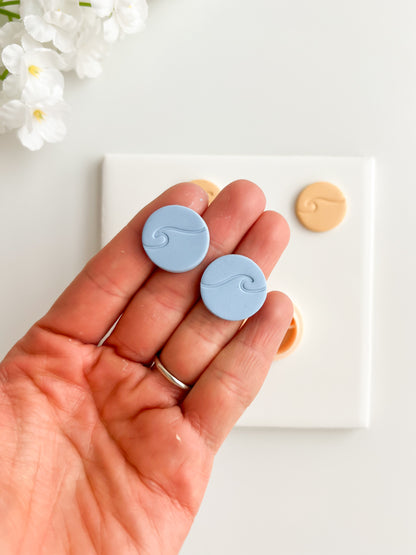 Wave Clay Cutter | Wave Polymer Clay Cutter for DIY Beach Earrings Ocean-Themed Jewelry and Handmade Summer Accessories