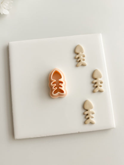 Boned Fish Clay Cutter | Boned Fish Polymer Clay Cutter for DIY Nautical Earrings Ocean-Themed Jewelry and Handmade Cute Accessories