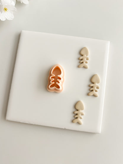 Boned Fish Clay Cutter | Boned Fish Polymer Clay Cutter for DIY Nautical Earrings Ocean-Themed Jewelry and Handmade Cute Accessories