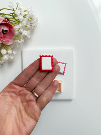 Postage Stamp No. 4 Clay Cutter | Postage Stamp No. 4 Polymer Clay Cutter for DIY Vintage Earrings Postal-Themed Jewelry and Handmade Collectible Accessories