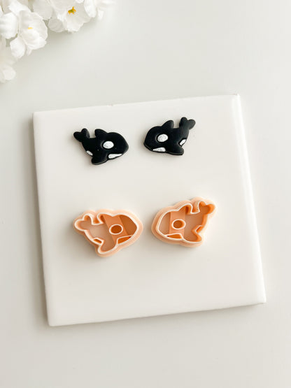 Orca Whale Clay Cutter | Orca Whale Polymer Clay Cutter for DIY Ocean Earrings Marine-Themed Jewelry and Handmade Coastal Accessories