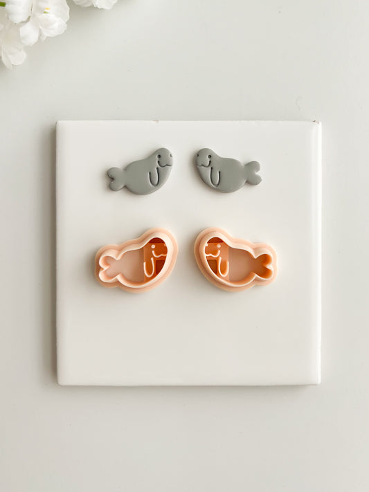 Walrus Clay Cutter | Walrus Polymer Clay Cutter for DIY Arctic Earrings Winter Jewelry and Handmade Animal Accessories