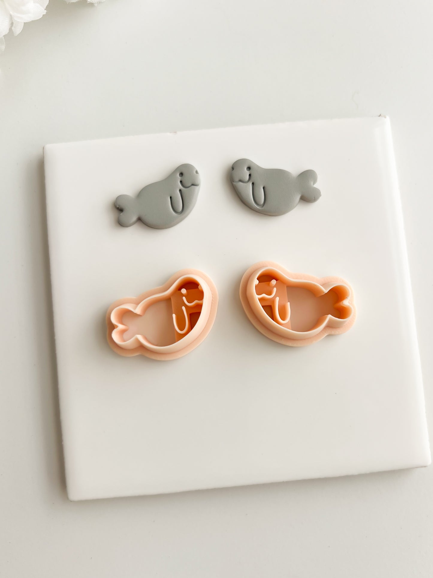 Walrus Clay Cutter | Walrus Polymer Clay Cutter for DIY Arctic Earrings Winter Jewelry and Handmade Animal Accessories