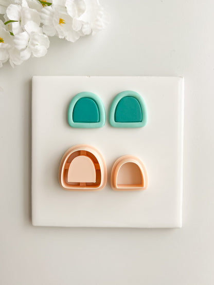 Framed Rounded Arch No. 1 Clay Cutter | Framed Rounded Arch No. 1 Polymer Clay Cutter for DIY Geometric Earrings Modern-Themed Jewelry and Handmade Fashion Accessories