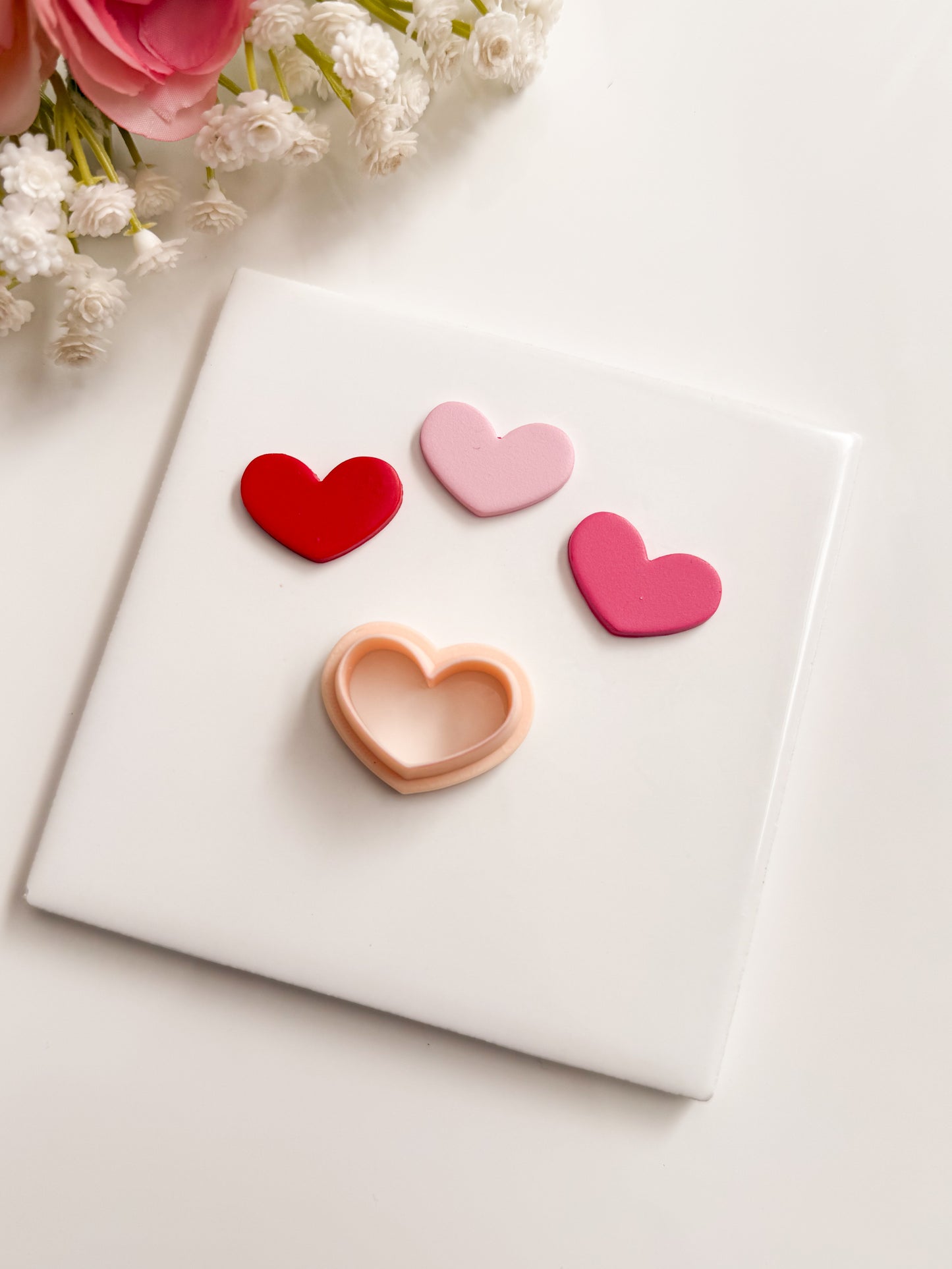 Valentine Heart No. 5 Clay Cutter | Valentine Heart No. 5 Polymer Clay Cutter for DIY Valentine's Earrings Heart-Themed Jewelry and Handmade Accessories
