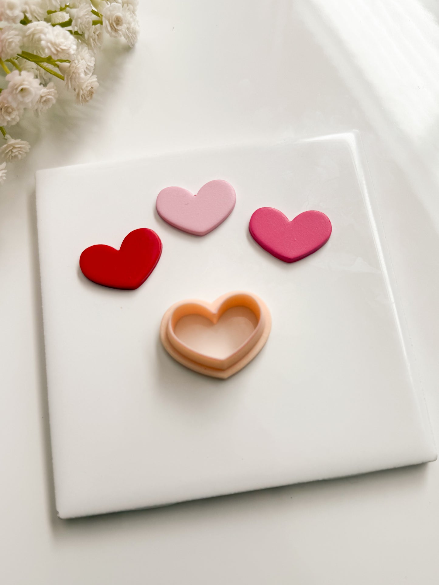 Valentine Heart No. 5 Clay Cutter | Valentine Heart No. 5 Polymer Clay Cutter for DIY Valentine's Earrings Heart-Themed Jewelry and Handmade Accessories