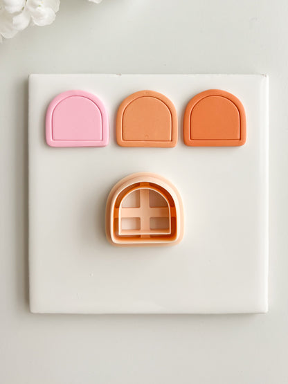 Framed Arch No. 11 Clay Cutter | Framed Arch No. 11 Polymer Clay Cutter for DIY Elegant Earrings Chic Jewelry and Handmade Statement Accessories
