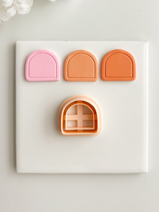 Framed Arch No. 11 Clay Cutter | Framed Arch No. 11 Polymer Clay Cutter for DIY Elegant Earrings Chic Jewelry and Handmade Statement Accessories