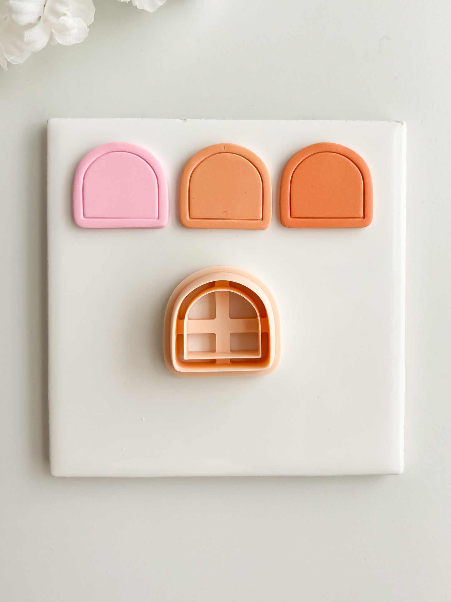 Framed Arch No. 11 Clay Cutter | Framed Arch No. 11 Polymer Clay Cutter for DIY Elegant Earrings Chic Jewelry and Handmade Statement Accessories
