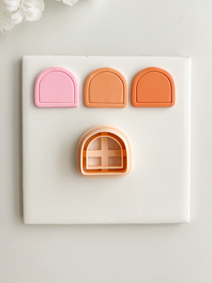 Framed Arch No. 11 Clay Cutter | Framed Arch No. 11 Polymer Clay Cutter for DIY Elegant Earrings Chic Jewelry and Handmade Statement Accessories