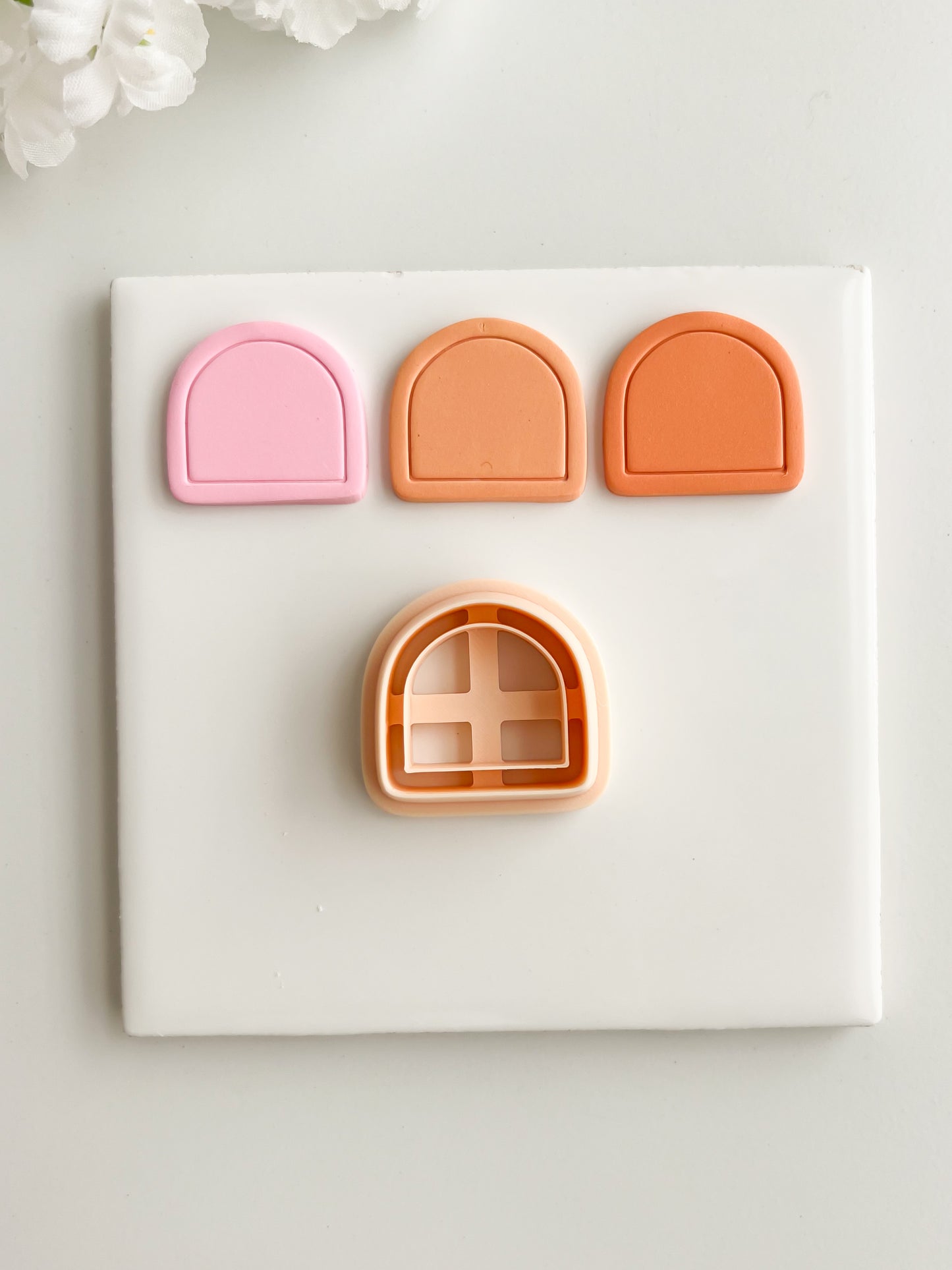 Framed Arch No. 11 Clay Cutter | Framed Arch No. 11 Polymer Clay Cutter for DIY Elegant Earrings Chic Jewelry and Handmade Statement Accessories