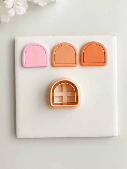 Framed Arch No. 11 Clay Cutter | Framed Arch No. 11 Polymer Clay Cutter for DIY Elegant Earrings Chic Jewelry and Handmade Statement Accessories