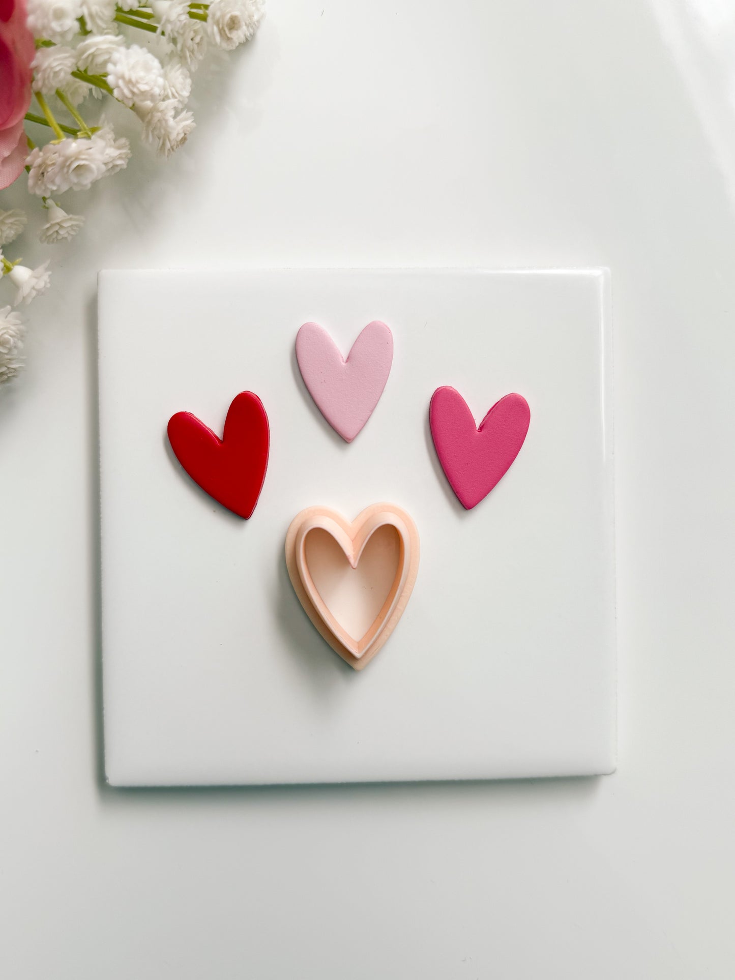 Valentine Heart No. 6 Clay Cutter | Valentine Heart No. 6 Polymer Clay Cutter for DIY Romantic Earrings Cute Jewelry and Handmade Love-Themed Accessories