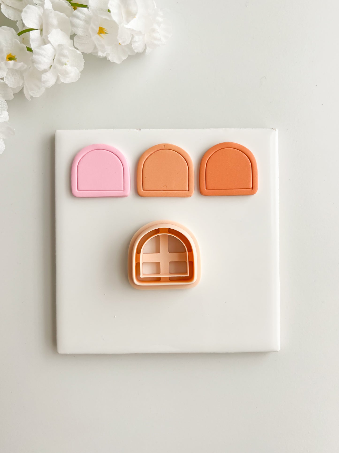 Framed Arch No. 11 Clay Cutter | Framed Arch No. 11 Polymer Clay Cutter for DIY Elegant Earrings Chic Jewelry and Handmade Statement Accessories