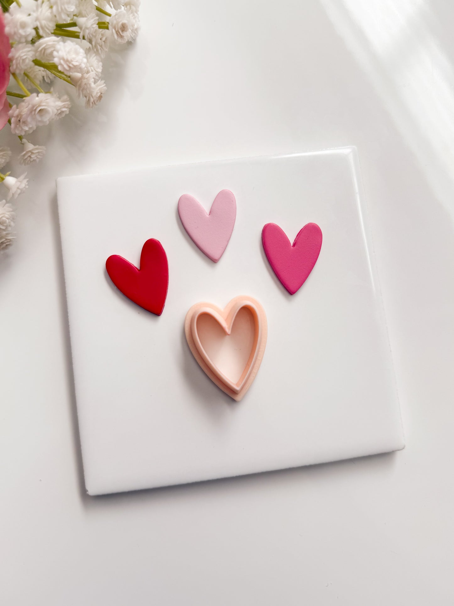 Valentine Heart No. 6 Clay Cutter | Valentine Heart No. 6 Polymer Clay Cutter for DIY Romantic Earrings Cute Jewelry and Handmade Love-Themed Accessories