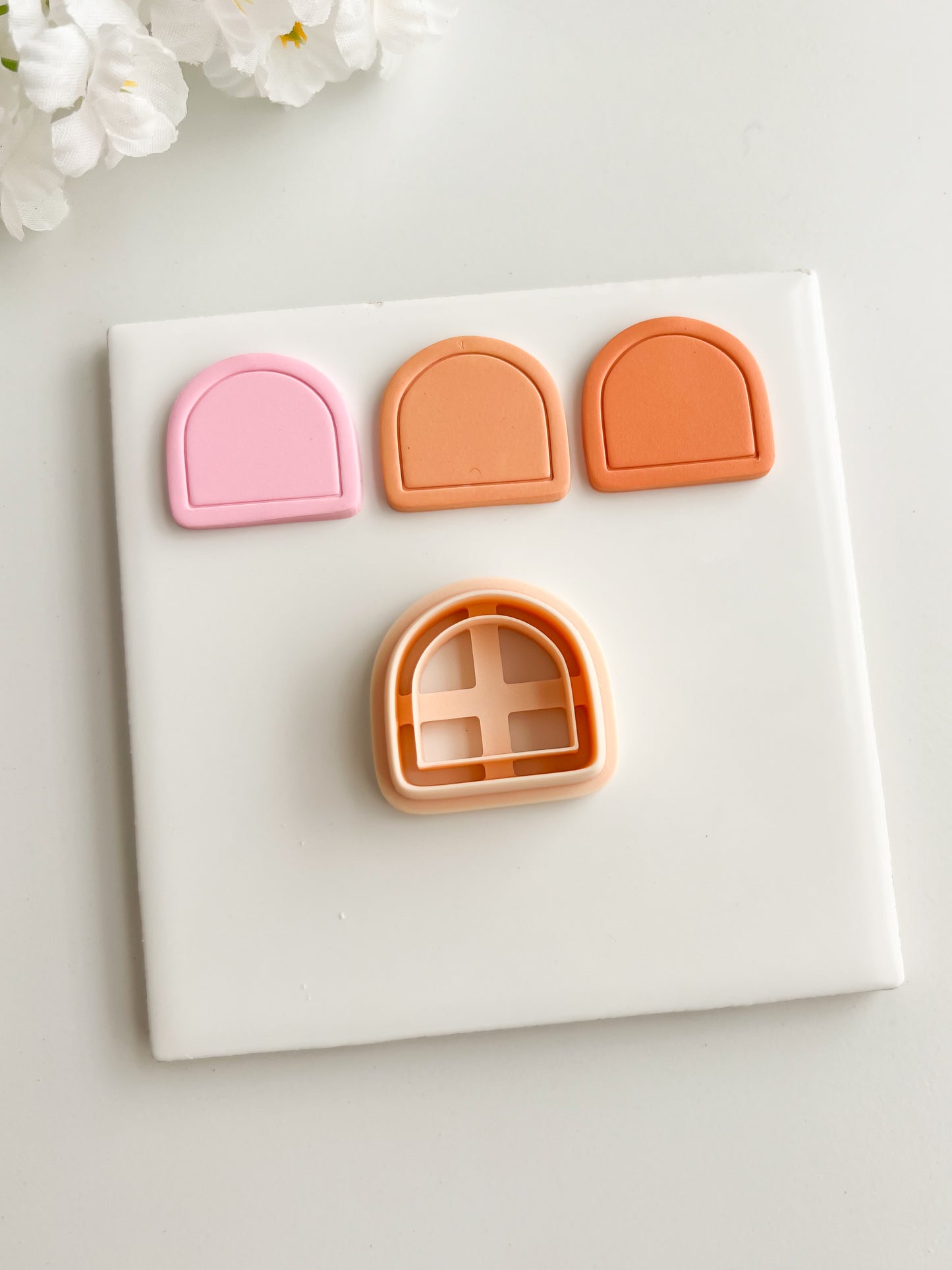 Framed Arch No. 11 Clay Cutter | Framed Arch No. 11 Polymer Clay Cutter for DIY Elegant Earrings Chic Jewelry and Handmade Statement Accessories