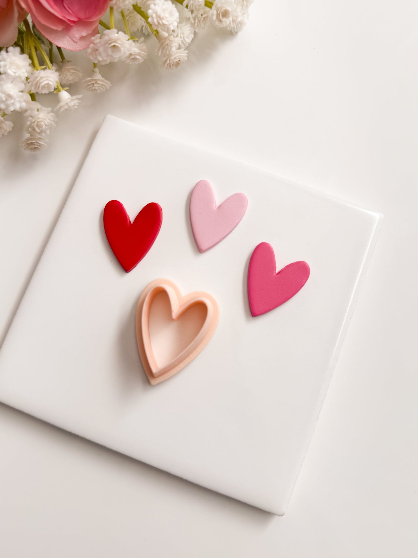 Valentine Heart No. 6 Clay Cutter | Valentine Heart No. 6 Polymer Clay Cutter for DIY Romantic Earrings Cute Jewelry and Handmade Love-Themed Accessories