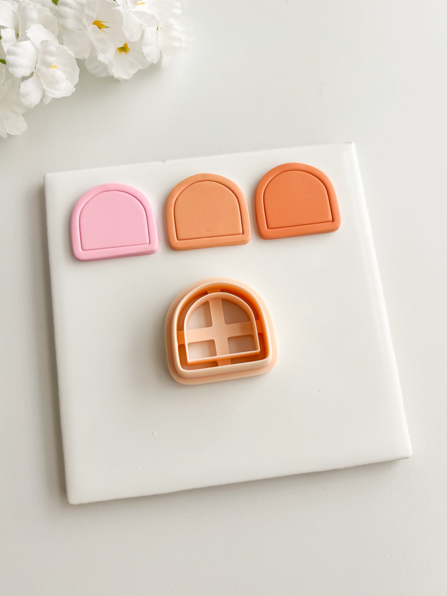 Framed Arch No. 11 Clay Cutter | Framed Arch No. 11 Polymer Clay Cutter for DIY Elegant Earrings Chic Jewelry and Handmade Statement Accessories