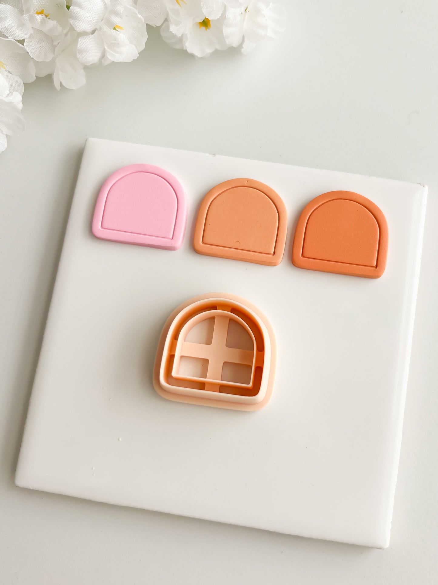 Framed Arch No. 11 Clay Cutter | Framed Arch No. 11 Polymer Clay Cutter for DIY Elegant Earrings Chic Jewelry and Handmade Statement Accessories