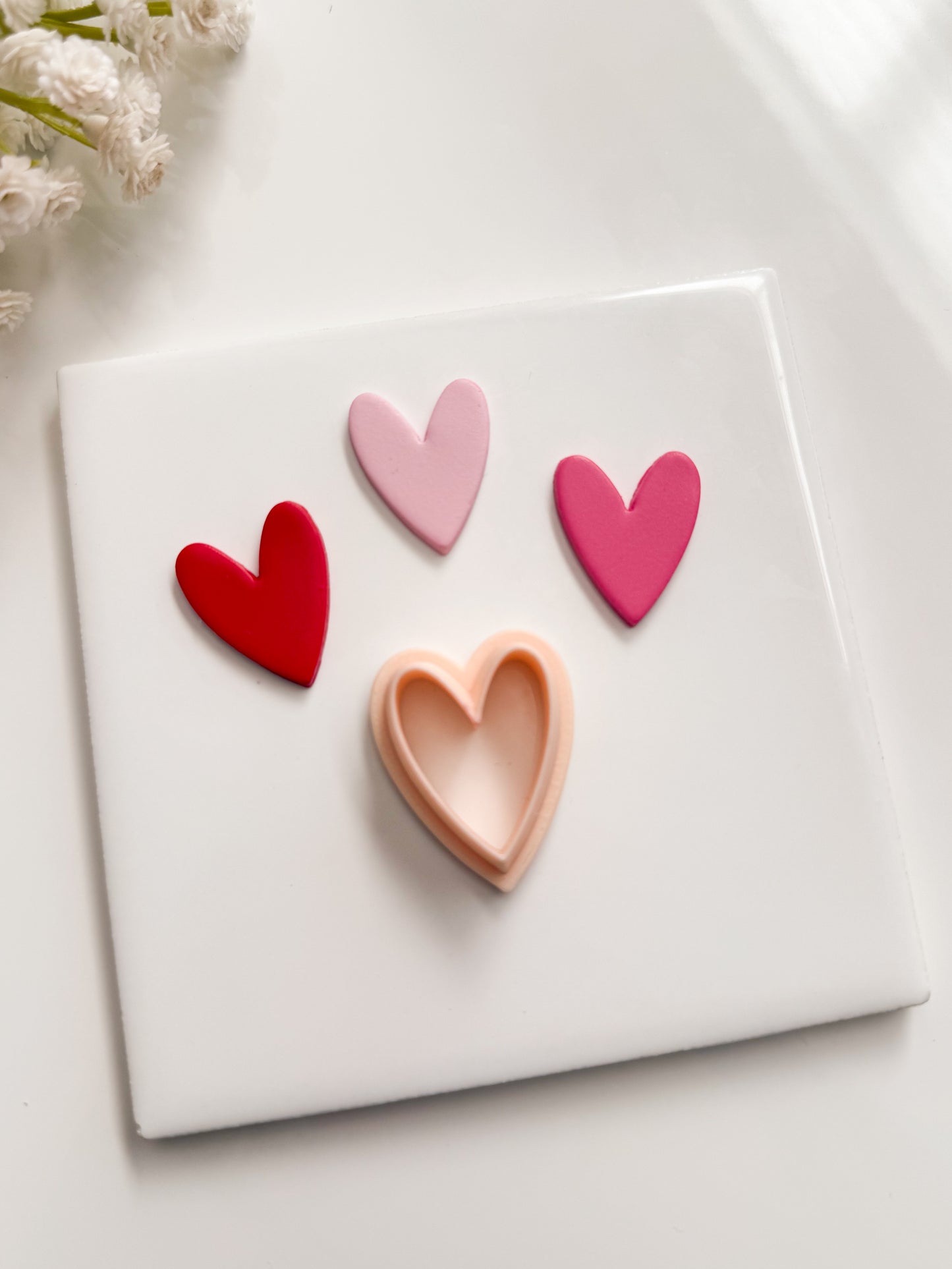 Valentine Heart No. 6 Clay Cutter | Valentine Heart No. 6 Polymer Clay Cutter for DIY Romantic Earrings Cute Jewelry and Handmade Love-Themed Accessories