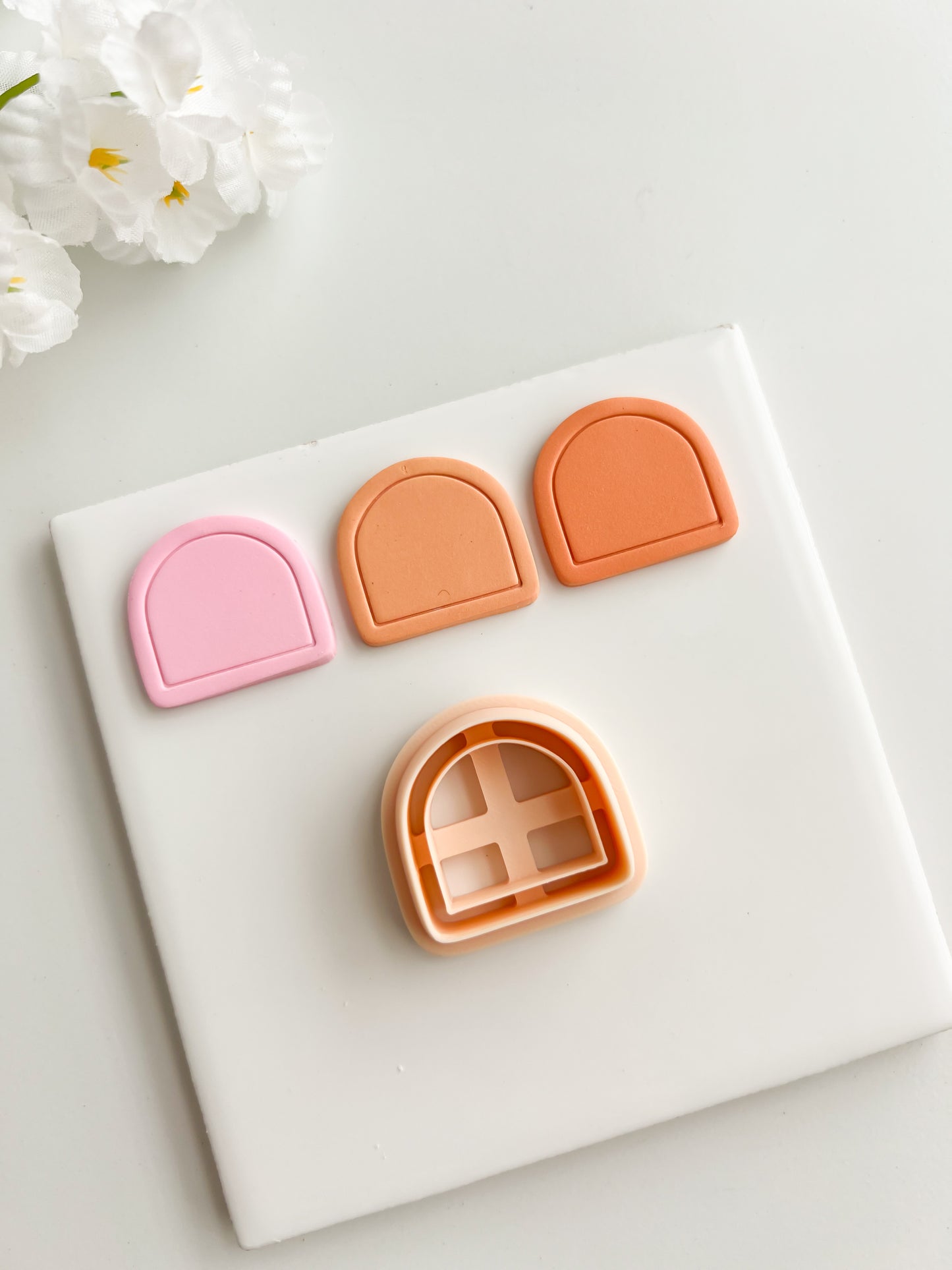 Framed Arch No. 11 Clay Cutter | Framed Arch No. 11 Polymer Clay Cutter for DIY Elegant Earrings Chic Jewelry and Handmade Statement Accessories