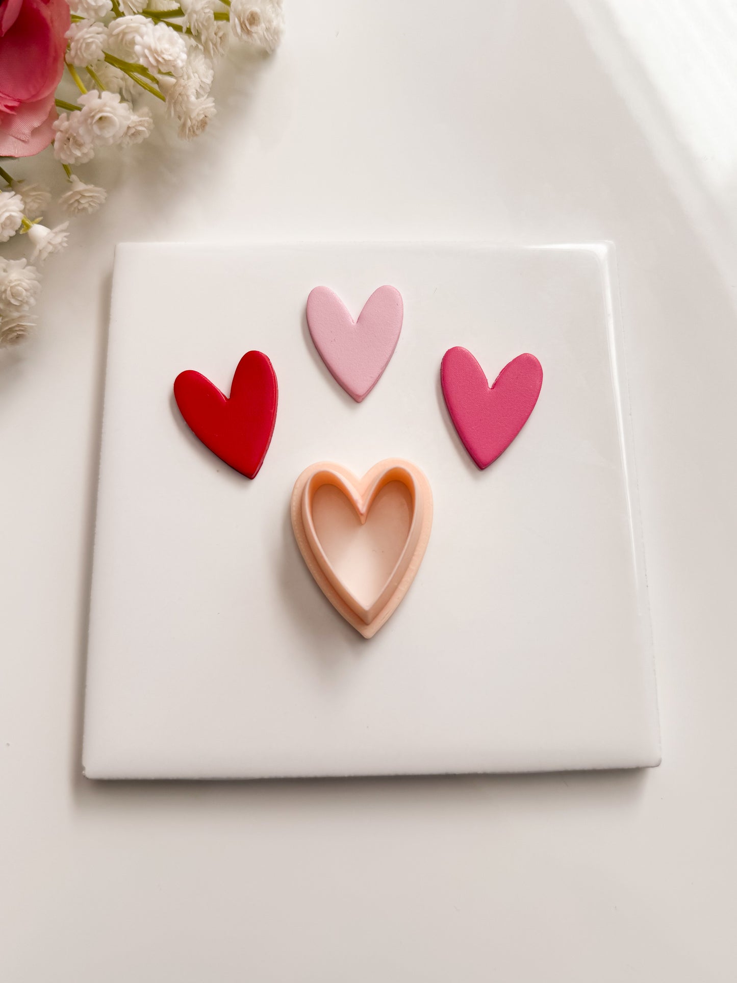 Valentine Heart No. 6 Clay Cutter | Valentine Heart No. 6 Polymer Clay Cutter for DIY Romantic Earrings Cute Jewelry and Handmade Love-Themed Accessories