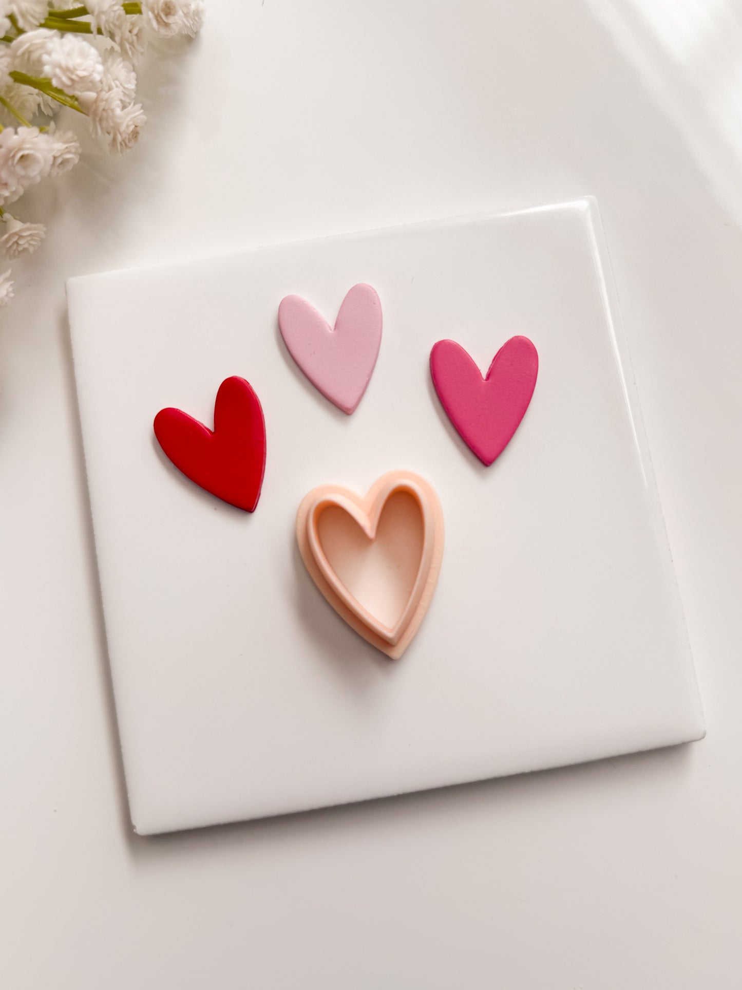 Valentine Heart No. 6 Clay Cutter | Valentine Heart No. 6 Polymer Clay Cutter for DIY Romantic Earrings Cute Jewelry and Handmade Love-Themed Accessories
