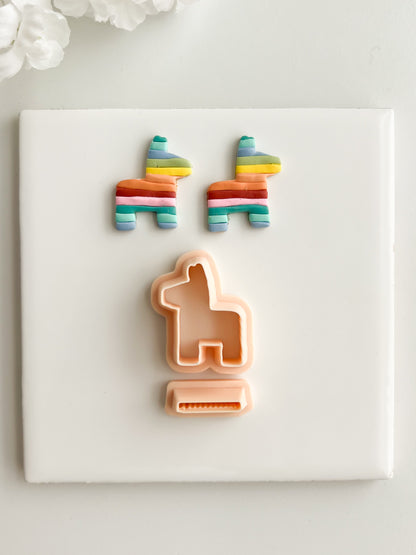 Pinata Clay Cutter | Pinata Polymer Clay Cutter for DIY Fiesta Earrings Party-Themed Jewelry and Handmade Celebration Accessories