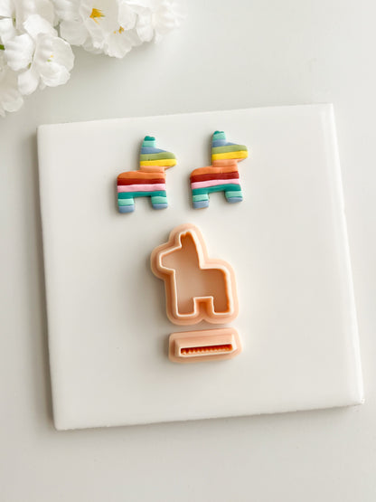 Pinata Clay Cutter | Pinata Polymer Clay Cutter for DIY Fiesta Earrings Party-Themed Jewelry and Handmade Celebration Accessories