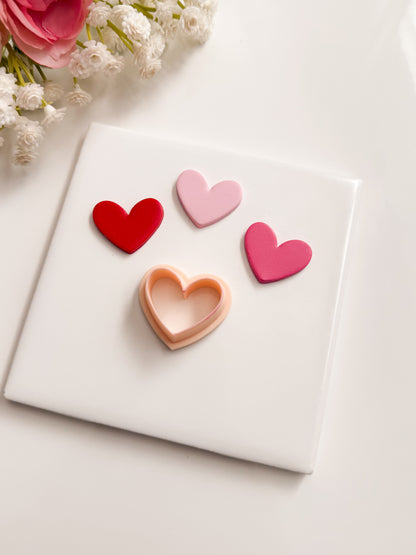 Valentine Heart No. 7 Clay Cutter | Valentine Heart No. 7 Polymer Clay Cutter for DIY Heart Earrings Love-Themed Jewelry and Handmade Valentine's Accessories