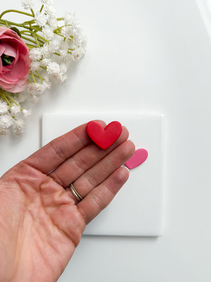 Valentine Heart No. 7 Clay Cutter | Valentine Heart No. 7 Polymer Clay Cutter for DIY Heart Earrings Love-Themed Jewelry and Handmade Valentine's Accessories