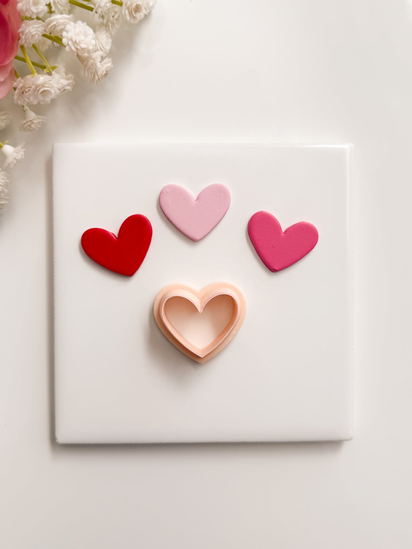 Valentine Heart No. 7 Clay Cutter | Valentine Heart No. 7 Polymer Clay Cutter for DIY Heart Earrings Love-Themed Jewelry and Handmade Valentine's Accessories