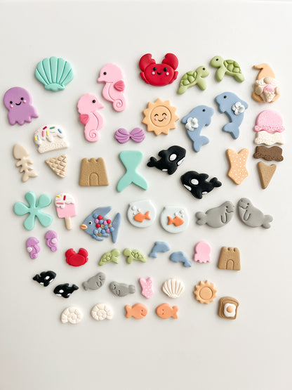Summer Bundle Clay Cutter Set | Summer Bundle Polymer Clay Cutter Set for DIY Tropical Earrings Beach Jewelry and Handmade Summer Accessories
