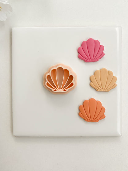 Seashell No. 5 Clay Cutter | Seashell No. 5 Polymer Clay Cutter for DIY Ocean Earrings Beach-Themed Jewelry and Handmade Coastal Accessories
