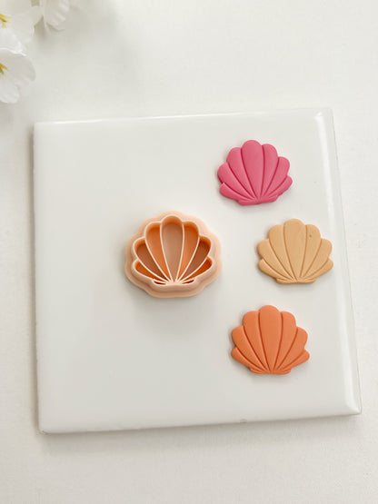Seashell No. 5 Clay Cutter | Seashell No. 5 Polymer Clay Cutter for DIY Ocean Earrings Beach-Themed Jewelry and Handmade Coastal Accessories