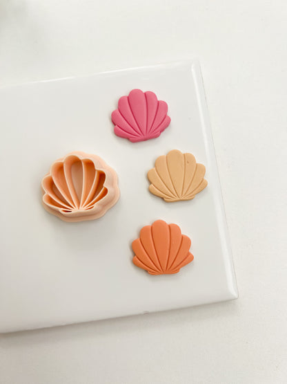 Seashell No. 5 Clay Cutter | Seashell No. 5 Polymer Clay Cutter for DIY Ocean Earrings Beach-Themed Jewelry and Handmade Coastal Accessories