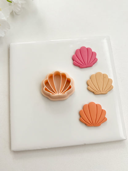 Seashell No. 5 Clay Cutter | Seashell No. 5 Polymer Clay Cutter for DIY Ocean Earrings Beach-Themed Jewelry and Handmade Coastal Accessories