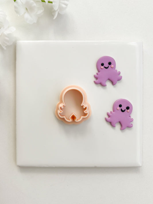 Octopus No. 3 Clay Cutter | Octopus No. 3 Polymer Clay Cutter for DIY Ocean Earrings Nautical Jewelry and Handmade Marine Accessories