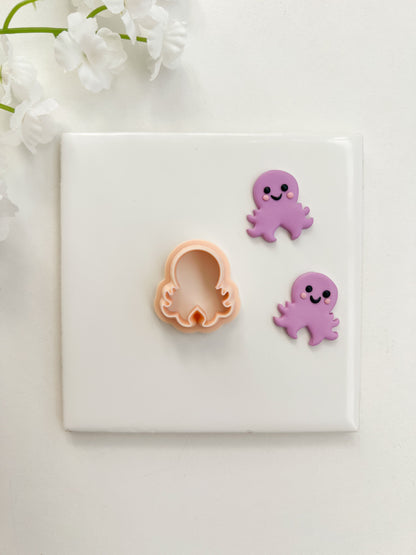 Octopus No. 3 Clay Cutter | Octopus No. 3 Polymer Clay Cutter for DIY Ocean Earrings Nautical Jewelry and Handmade Marine Accessories