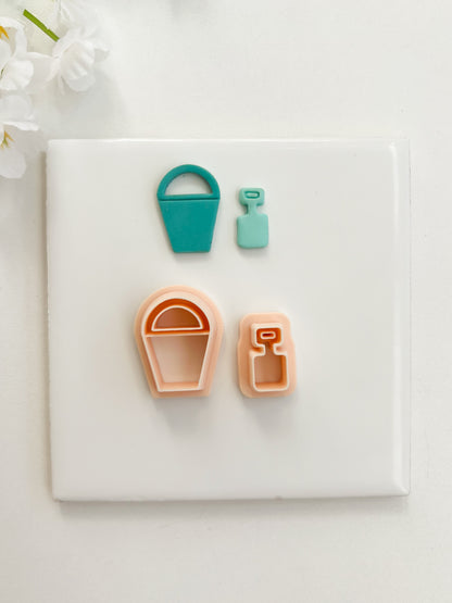 Sand Bucket Clay Cutter | Sand Bucket Polymer Clay Cutter for DIY Ocean Earrings Beach-Themed Jewelry and Handmade Summer Accessories
