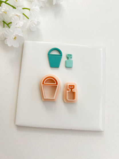 Sand Bucket Clay Cutter | Sand Bucket Polymer Clay Cutter for DIY Ocean Earrings Beach-Themed Jewelry and Handmade Summer Accessories
