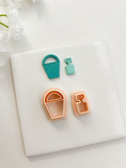 Sand Bucket Clay Cutter | Sand Bucket Polymer Clay Cutter for DIY Ocean Earrings Beach-Themed Jewelry and Handmade Summer Accessories